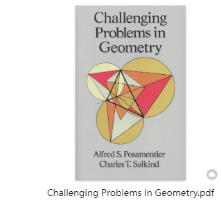 《Challenging Problems in Geometry》