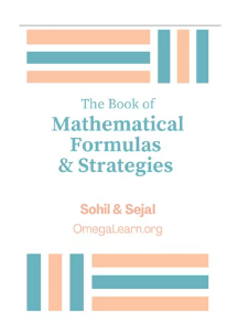 《The Book Of Mathematical Formulas & Strategies》